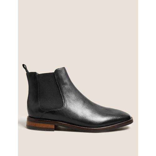 Leather Chelsea Boots black - Marks & Spencer - Modalova