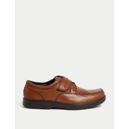 Wide Fit Leather Shoes with Airflex™ brown - Marks & Spencer - Modalova