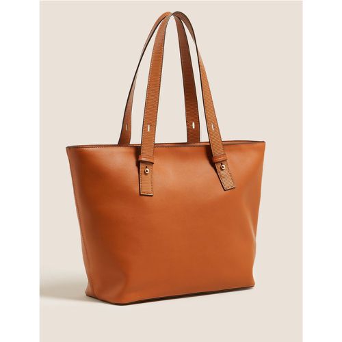 Faux Leather Tote Bag brown - Marks & Spencer - Modalova