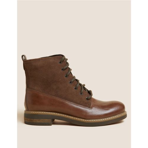 Leather Lace-up Ankle Boots brown - Marks & Spencer - Modalova