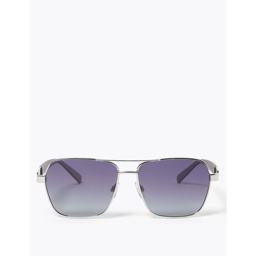 Aviator Polarised Sunglasses silver - Marks & Spencer - Modalova