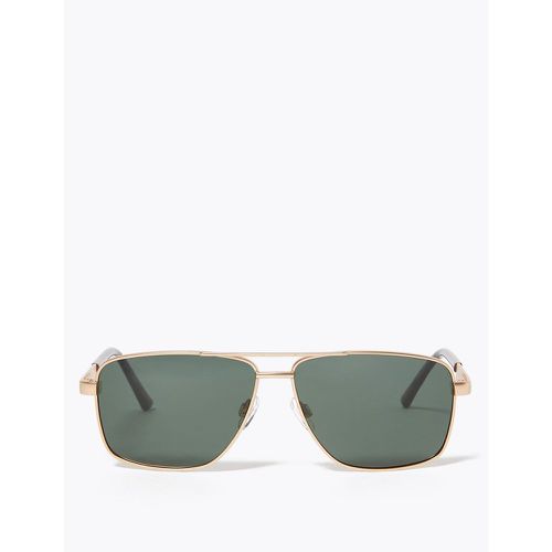 Navigator Polarised Sunglasses gold - Marks & Spencer - Modalova