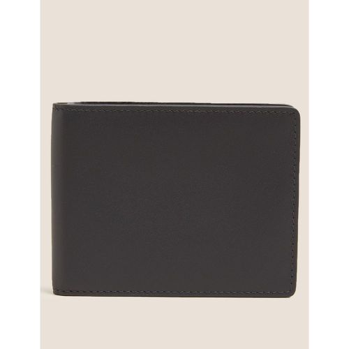 Leather Bi-fold Cardsafe™ Wallet grey - Marks & Spencer - Modalova