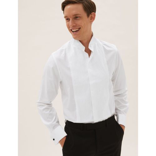Slim Fit Pure Cotton Dinner Shirt - Marks & Spencer - Modalova