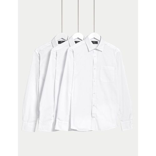Pack Slim Fit Long Sleeve Shirts - Marks & Spencer - Modalova