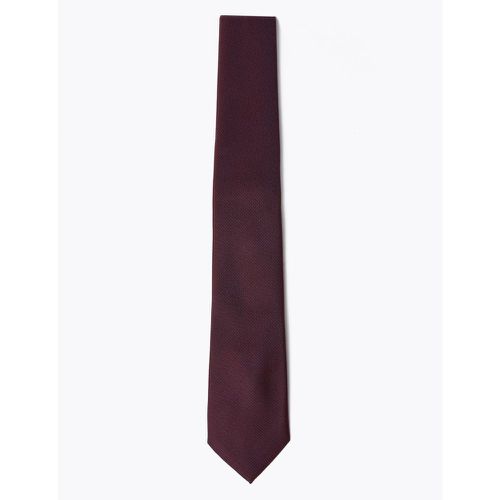 Geometric Woven Slim Tie & Pocket Square Set red - Marks & Spencer - Modalova
