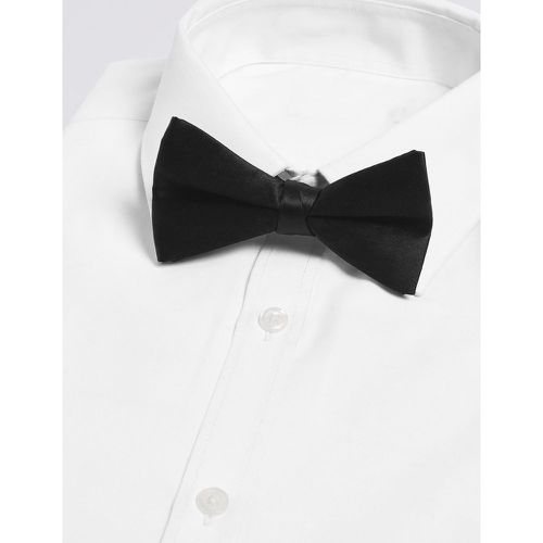 Pure Silk Pre-tied Bow Tie black - Marks & Spencer - Modalova