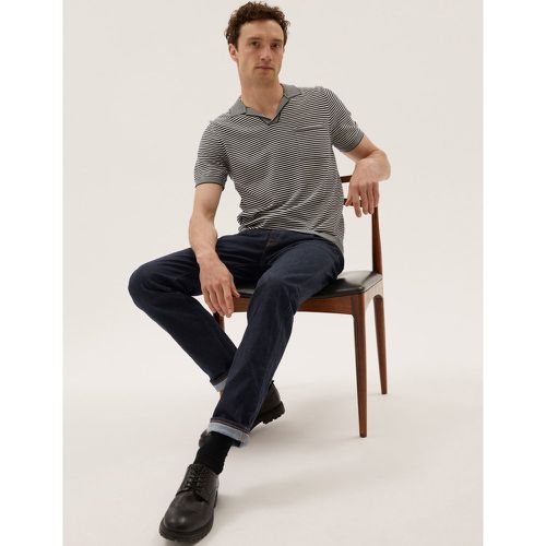 Tapered Fit Stretch Jeans with Stormwear™ navy - Marks & Spencer - Modalova