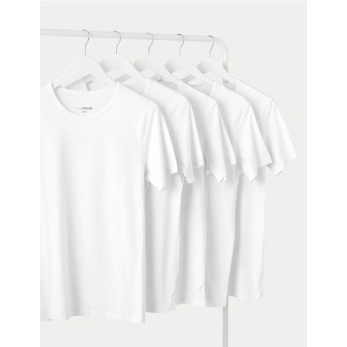 Pack Cotton Cool & Fresh™ T-Shirt Vests - Marks & Spencer - Modalova