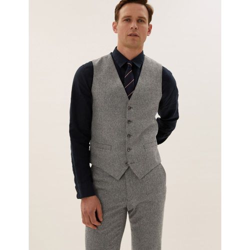 Tailored Fit Italian Wool Waistcoat - Marks & Spencer - Modalova