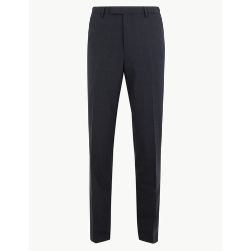Checked Tailored Fit Trousers - Marks & Spencer - Modalova