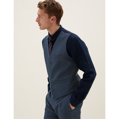 Tailored Fit Italian Linen Miracle™ Waistcoat - Marks & Spencer - Modalova