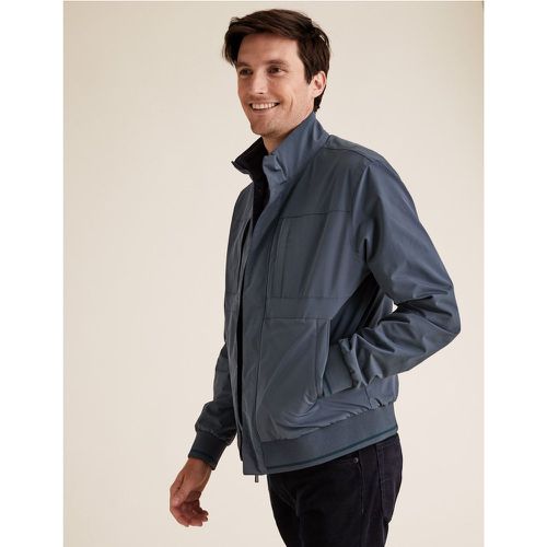 Fleece Lined Bomber Jacket with Stormwear™ grey - Marks & Spencer - Modalova