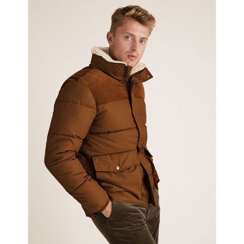 Borg Lined Puffer Jacket with Stormwear™ beige - Marks & Spencer - Modalova
