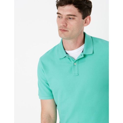 Pure Cotton Polo Shirt green - Marks & Spencer - Modalova