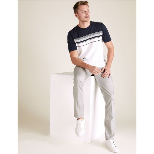 Pure Cotton Striped T-Shirt navy - Marks & Spencer - Modalova