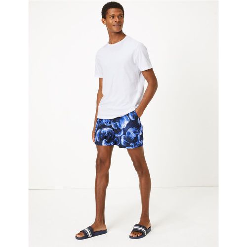 Quick Dry Jellyfish Print Swim Shorts navy - Marks & Spencer - Modalova