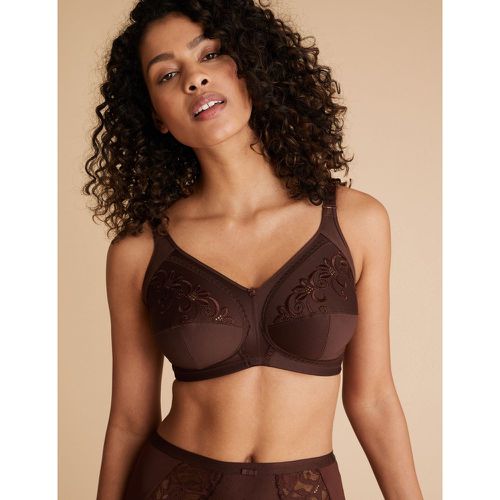 Total Support Embroidered Full Cup Bra B-G brown - Marks & Spencer - Modalova