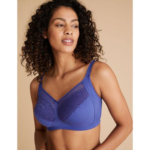 Cotton & Lace Total Support Full Cup Bra B-G blue - Marks & Spencer - Modalova