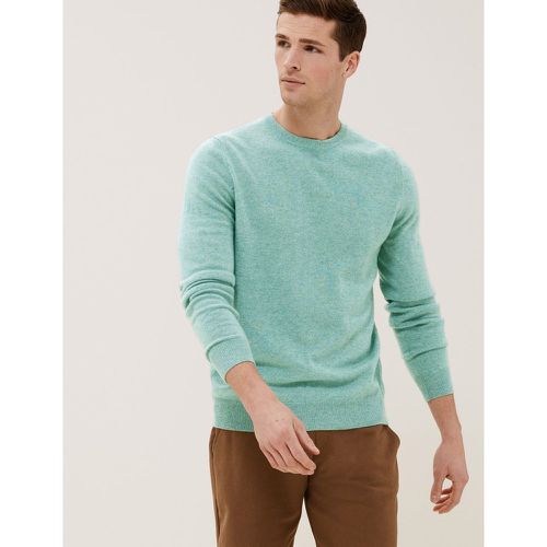 Pure Cashmere Crew Neck Jumper green - Marks & Spencer - Modalova