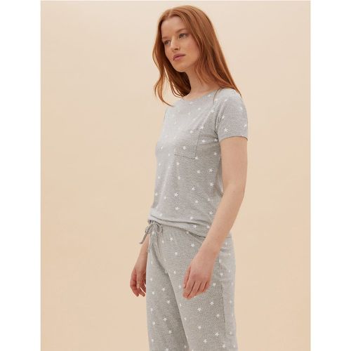 Star Print Pyjama Set grey - Marks & Spencer - Modalova