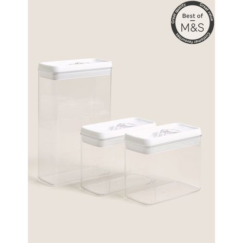 Set of 3 Flip-Tight Stackable Storage -coloured - Marks & Spencer - Modalova