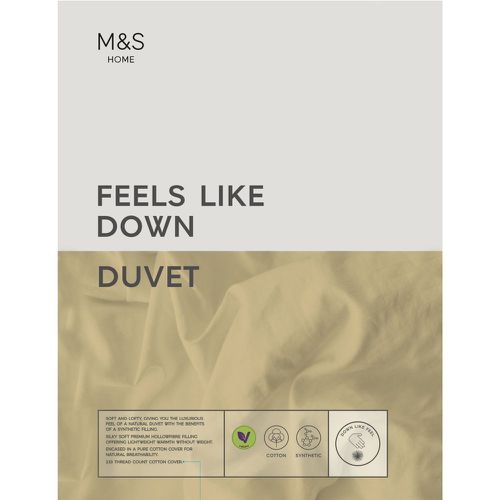 Feels Like Down 4.5 Tog Duvet white - Marks & Spencer - Modalova