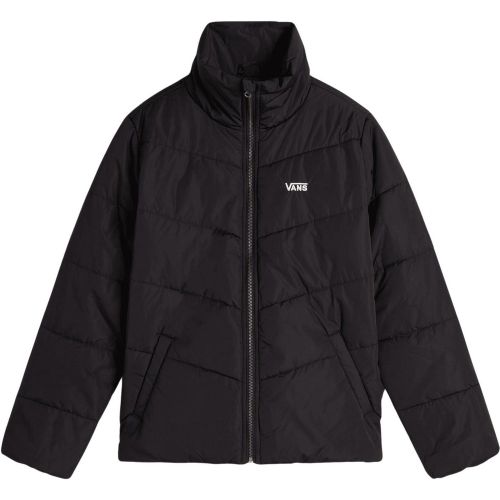 Unisex Jacke Vans Foundry Puff MTE aus Polyester, warm und wetterfest. Urbanes Design in Schwarz mit gesticktem Logo, ideal für den Alltag und Outdoo - MAG11532963 - Modalova