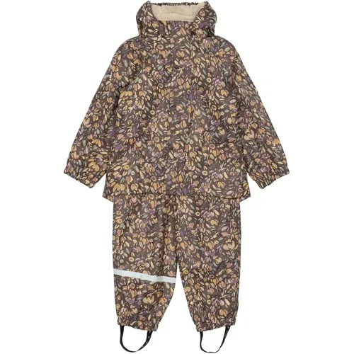 Ensemble de vêtements de pluie en PU imprimé floral, chaud et confortable de Mikk-Line, pour les filles de 9 mois à 2 ans (74-152 cm) pour s'amuser - MAG11168599 - Modalova