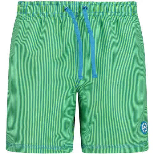 Badehose für Jungen aus schnell trocknender Polyester-Mikrofaser mit Innenfutter aus Mesh. Durch den elastischen Bund mit Kordelzug lässt sich die T - MAG5606739 - Modalova