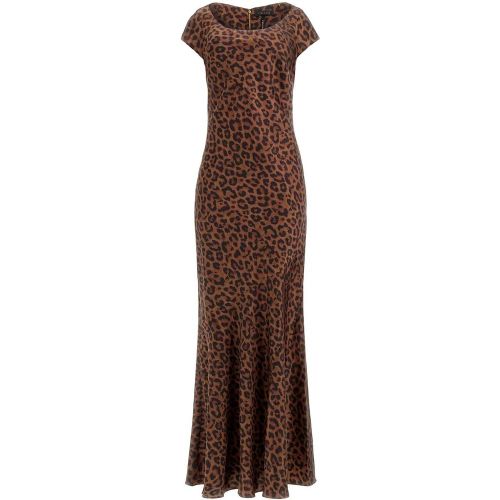 Abito lungo bodycon in satin elasticizzato.Scollatura arrotondata che valorizza.Elegantissime maniche a spalla.Orlo ondulato.Chiusura con cerniera pos - MAG11552897 - Modalova