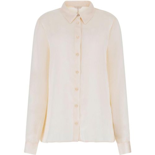 Camicia taglio comodo in tessuto stropicciato.Colletto classico e maniche lunghe.Motivo jacquard 4G e logo Peony su tutta la superficie.Chiusura front - MAG10747503 - Modalova