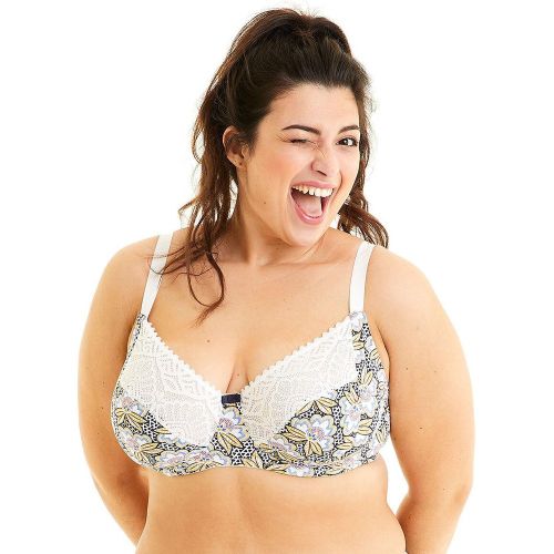 Der Bügel-BH mit großem Halt TEQUILA hat alles, um die anspruchsvollsten Brüste zu begeistern, von 85E bis 110E. Die unteren Cups aus bedrucktem Mi - MAG10000173 - Modalova