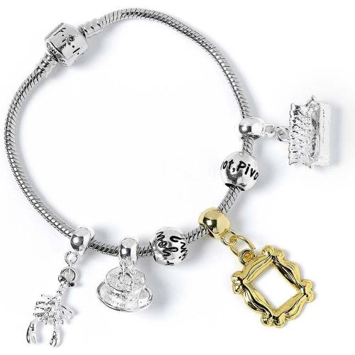 Größe des Armbands: . Das aus Silber-plattiertem Metall gefertigte Armband umfasst vier der beliebtesten Symbole aus der Serie Friends. Der Hummer, - MAG10669090 - Modalova