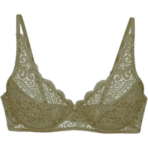 Polyamid, 18% Elasthan, 8% Lyocell, 6% PolyesterDieser Bügelbh bietet einen modernen und glatten Look. Die cleveren elastischen Träger kreieren eine - MAG8366727 - Modalova