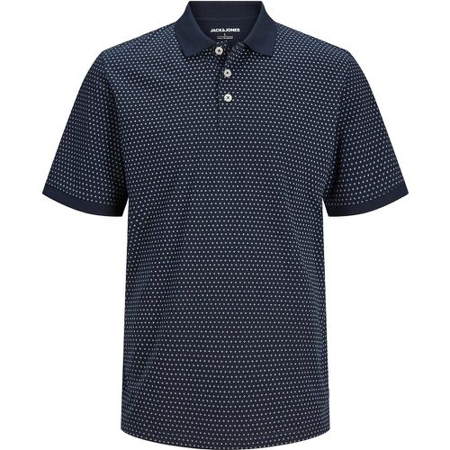 Printed Polo Shirt in Cotton Mix - jack & jones - Modalova