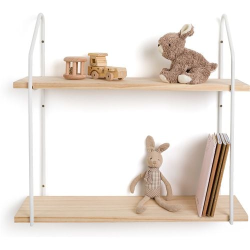 Vinto L65cm Double Pine & Metal Wall Shelf - LA REDOUTE INTERIEURS - Modalova