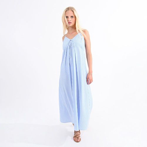 Striped Maxi Dress in Cotton Mix - MOLLY BRACKEN - Modalova