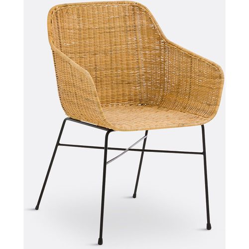 Melawi Woven Rattan & Metal Table Armchair - LA REDOUTE INTERIEURS - Modalova