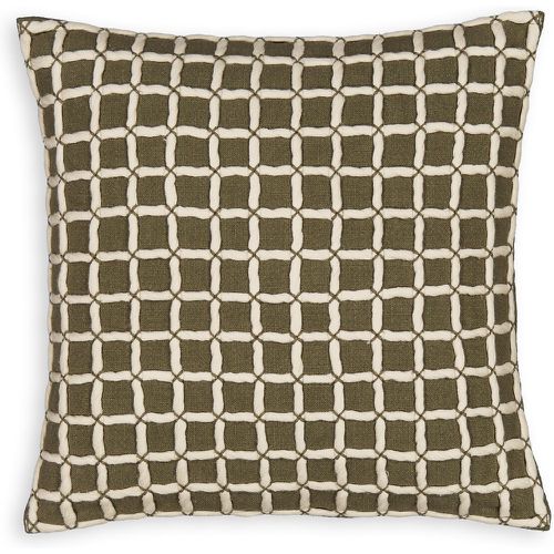 Grid 40 x 40cm Checked 100% Cotton Cushion Cover - LA REDOUTE INTERIEURS - Modalova