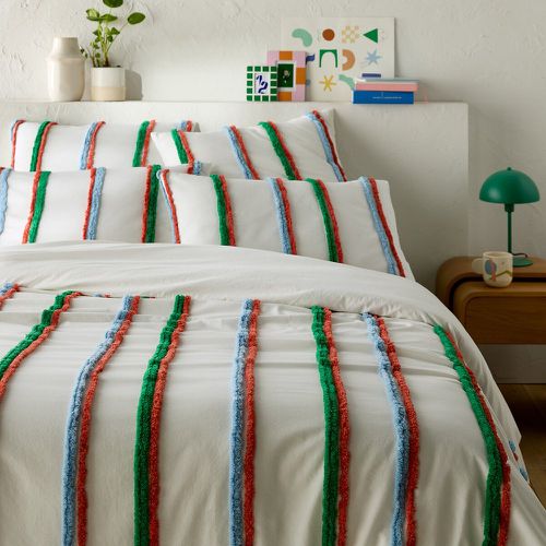 Neil Striped Tufted 100% Cotton Duvet Cover - LA REDOUTE INTERIEURS - Modalova