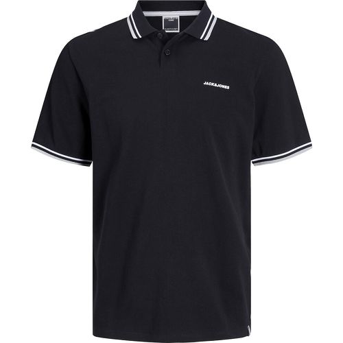 Logo Print Polo Shirt in Cotton with Short Sleeves - jack & jones - Modalova