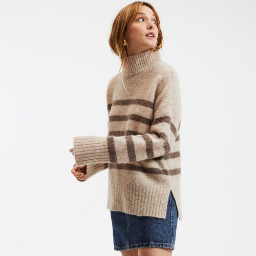 Striped Turtleneck Jumper in Recycled Wool Mix - LA REDOUTE COLLECTIONS - Modalova