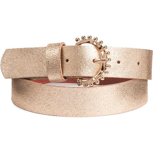 Neville Metallic Leather Belt - Des Petits Hauts - Modalova