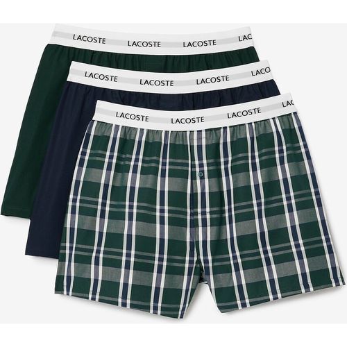 Pack of 3 Boxers in Cotton Poplin - Lacoste - Modalova