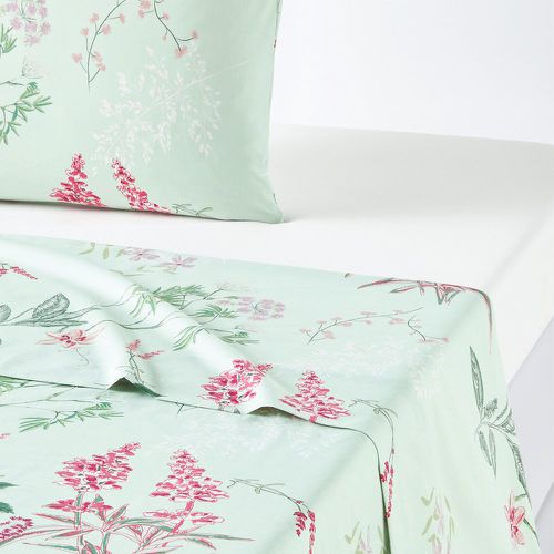 Isoline Floral 100% Cotton Percale 200 Thread Count Flat Sheet - LA REDOUTE INTERIEURS - Modalova