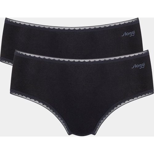 Pack of 2 Go Midi Knickers in Cotton - Sloggi - Modalova