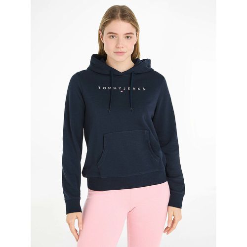 Embroidered Logo Hoodie in Cotton Mix - Tommy Jeans - Modalova