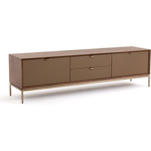 Delina Walnut & Leather TV Unit - AM.PM - Modalova