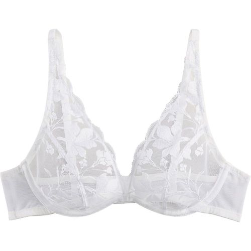 Jaiya Halterneck Bra in Embroidered Tulle - LA REDOUTE COLLECTIONS - Modalova